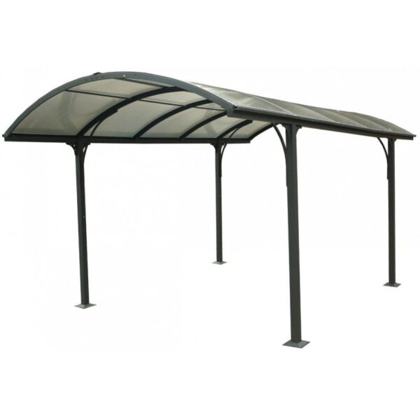 Carport 1 voiture 14,62m² en aluminium et polycarbonate 6mm