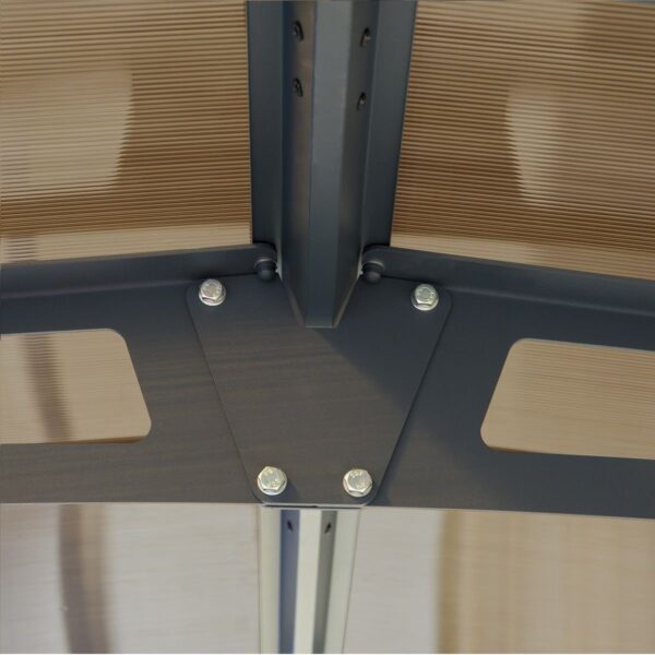 Carport en aluminium ARCADIA 8500 26,4 mètres carré gris – Image 4