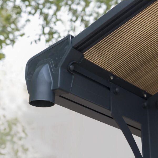 Carport aluminium Arcadia 5000 – 16 m² – gris – Image 6