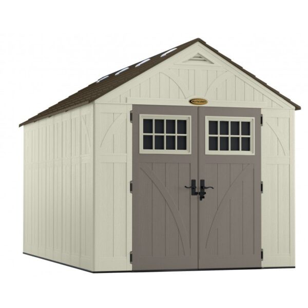 Abri de jardin polyéthylène 35mm 10,27m² Woodgrain – Image 8