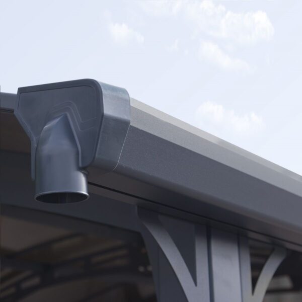 Carport aluminium Arcadia 5000 – 16 m² – gris – Image 7