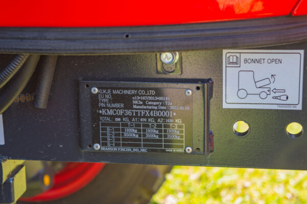Mini Tracteur BRANSON F36CHN – Image 20