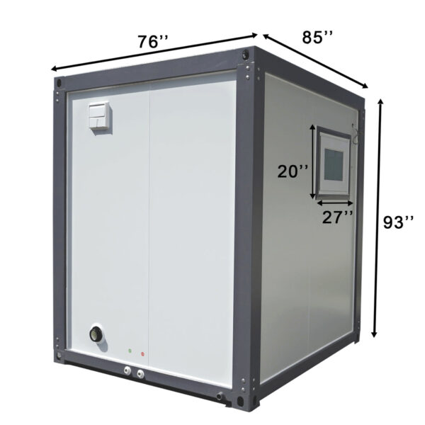 Toilettes portatives avec douche à porte en éventail – Image 5