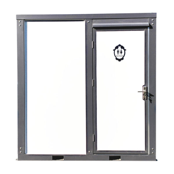 Toilettes portatives avec rideau de douche – Image 6