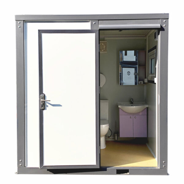 Toilettes portatives avec rideau de douche – Image 8