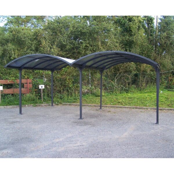 Carport 2 voitures en aluminium et polycarbonate 6mm – Image 2