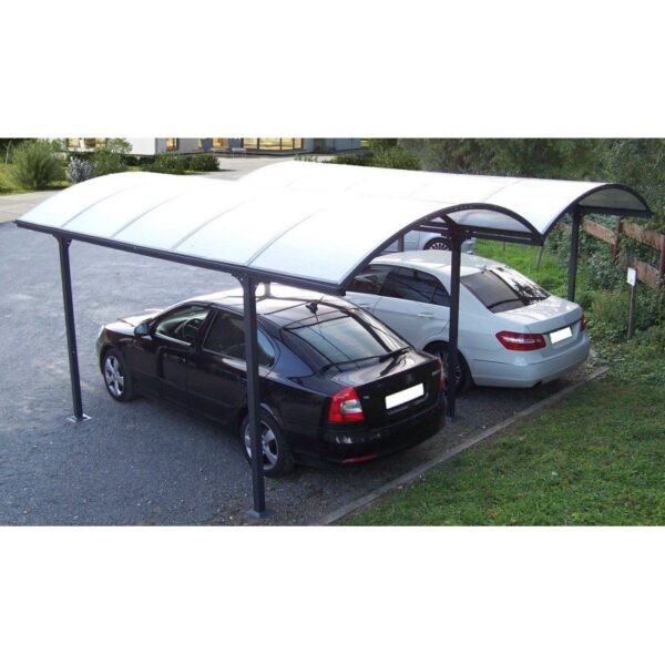 Carport 2 voitures en aluminium et polycarbonate 6mm – Image 7