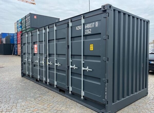 Conteneur latéral ouvert 20′ RAL 7016 – Image 7