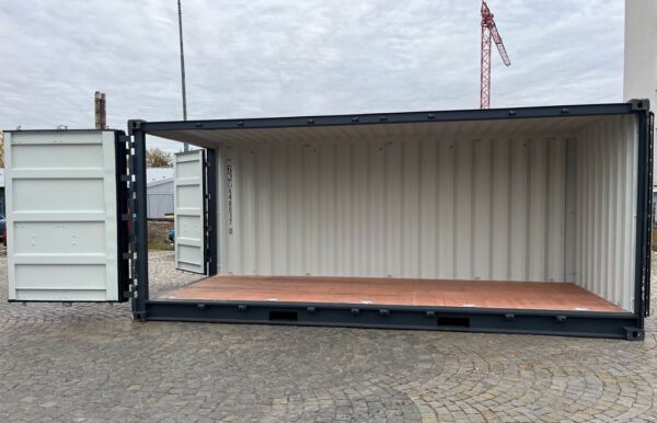 Conteneur latéral ouvert 20′ RAL 7016 – Image 4