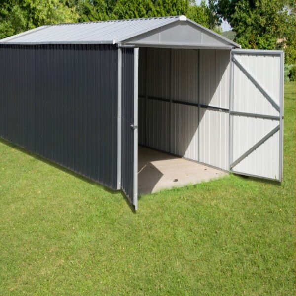 Garage métal YARDMASTER anthracite 15,50mètre carré – Image 2