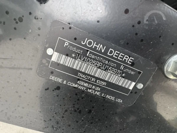 2019 JOHN DEERE 1025R – Image 20