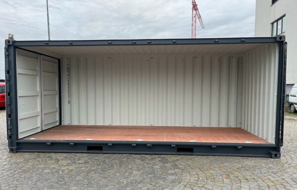 Conteneur latéral ouvert 20′ RAL 7016 – Image 3
