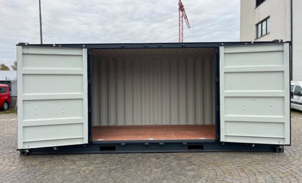 Conteneur latéral ouvert 20′ RAL 7016 – Image 2