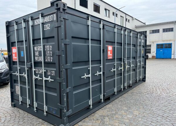 Conteneur latéral ouvert 20′ RAL 7016 – Image 5
